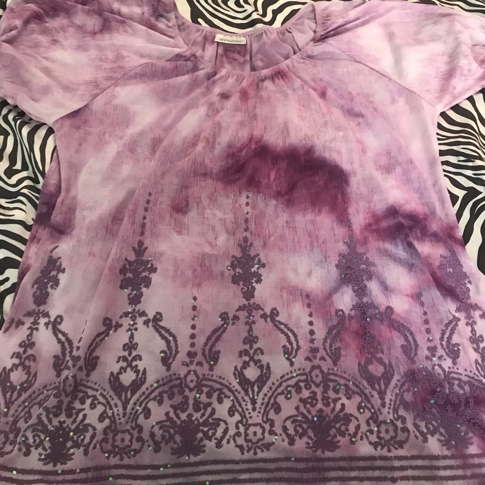 Purple design shirt